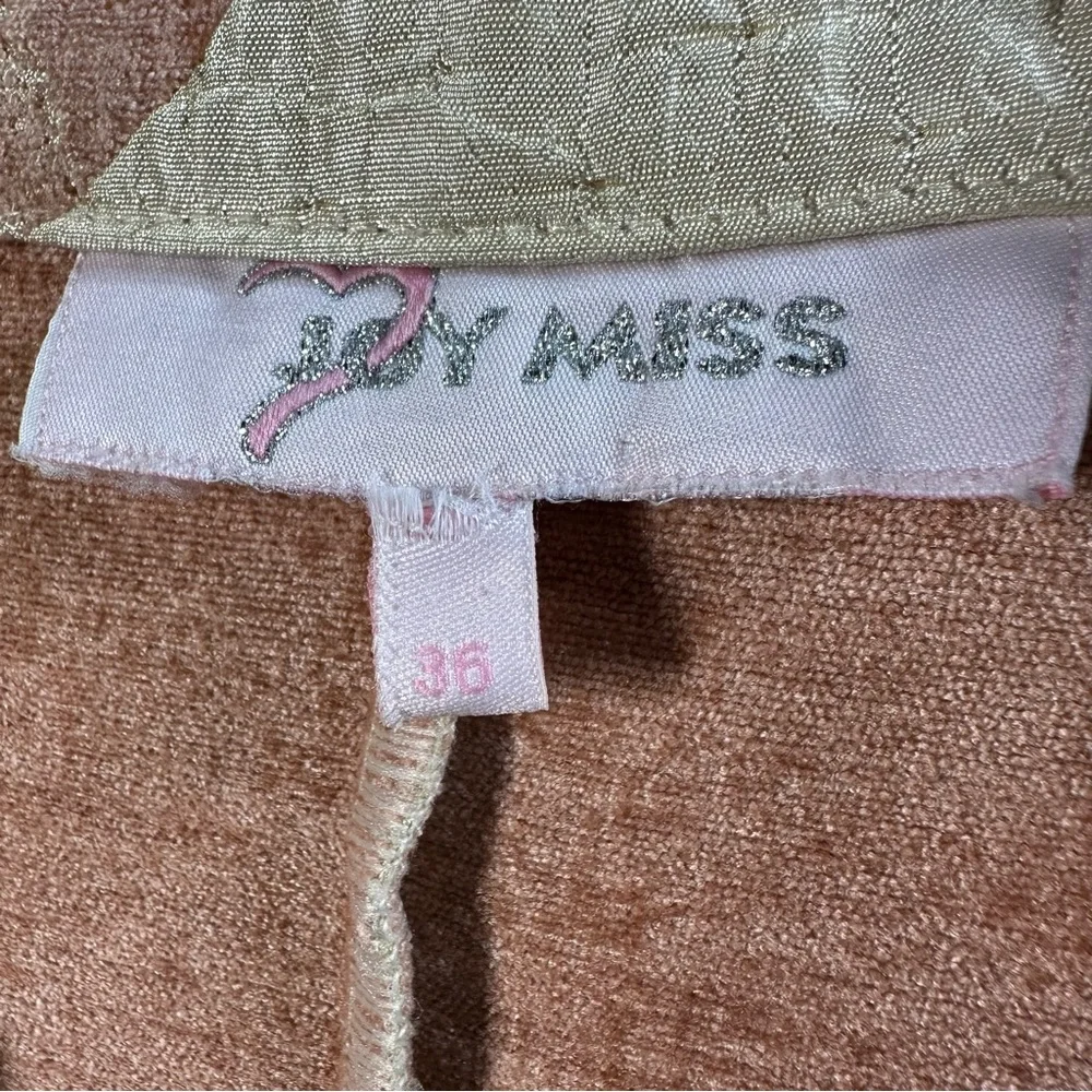 Joymiss Artsy Textured Blazer Geometric Circle Design Shimmery Ivory Size 36‎